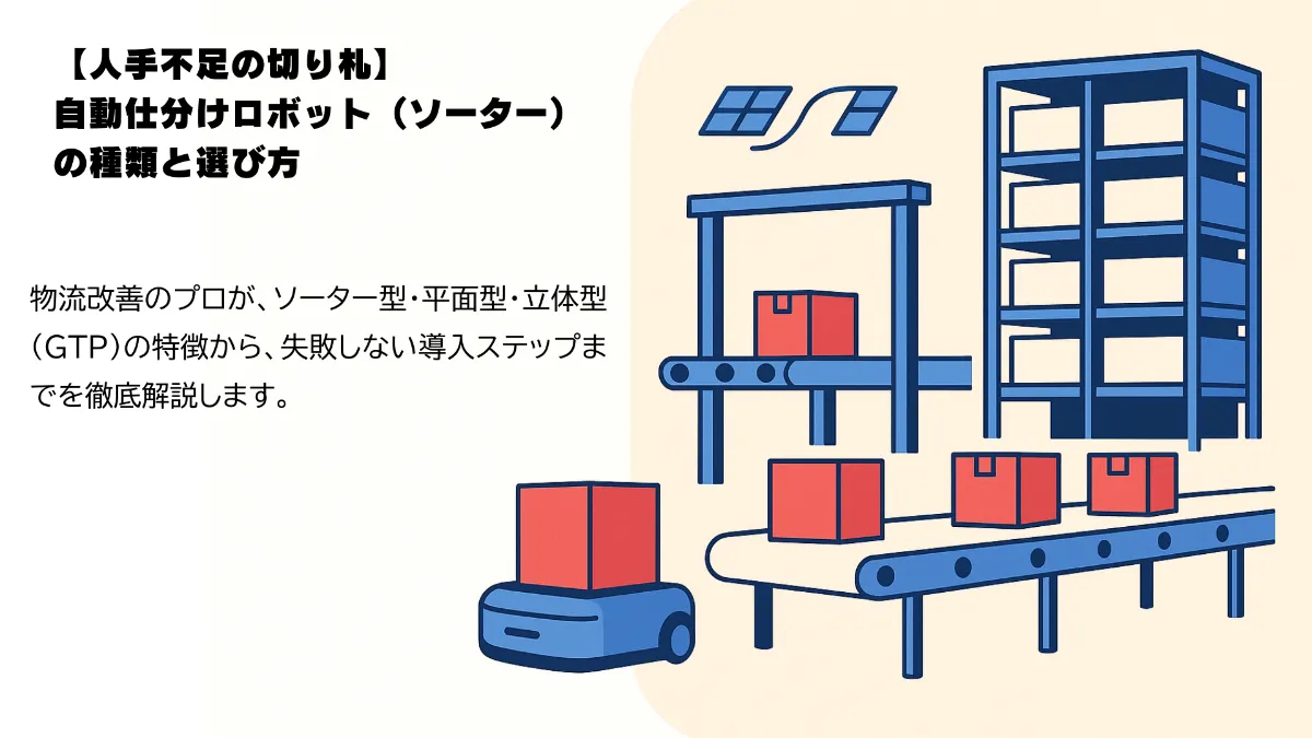 自動仕分けロボット（ソーター）の種類と選び方